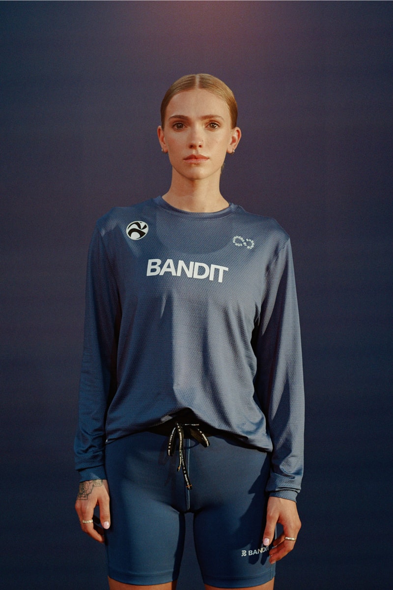bandit running apparel sports brand spring 2024 collection launch details lookbook view shorts windbreaker rain jacket womens crop performance