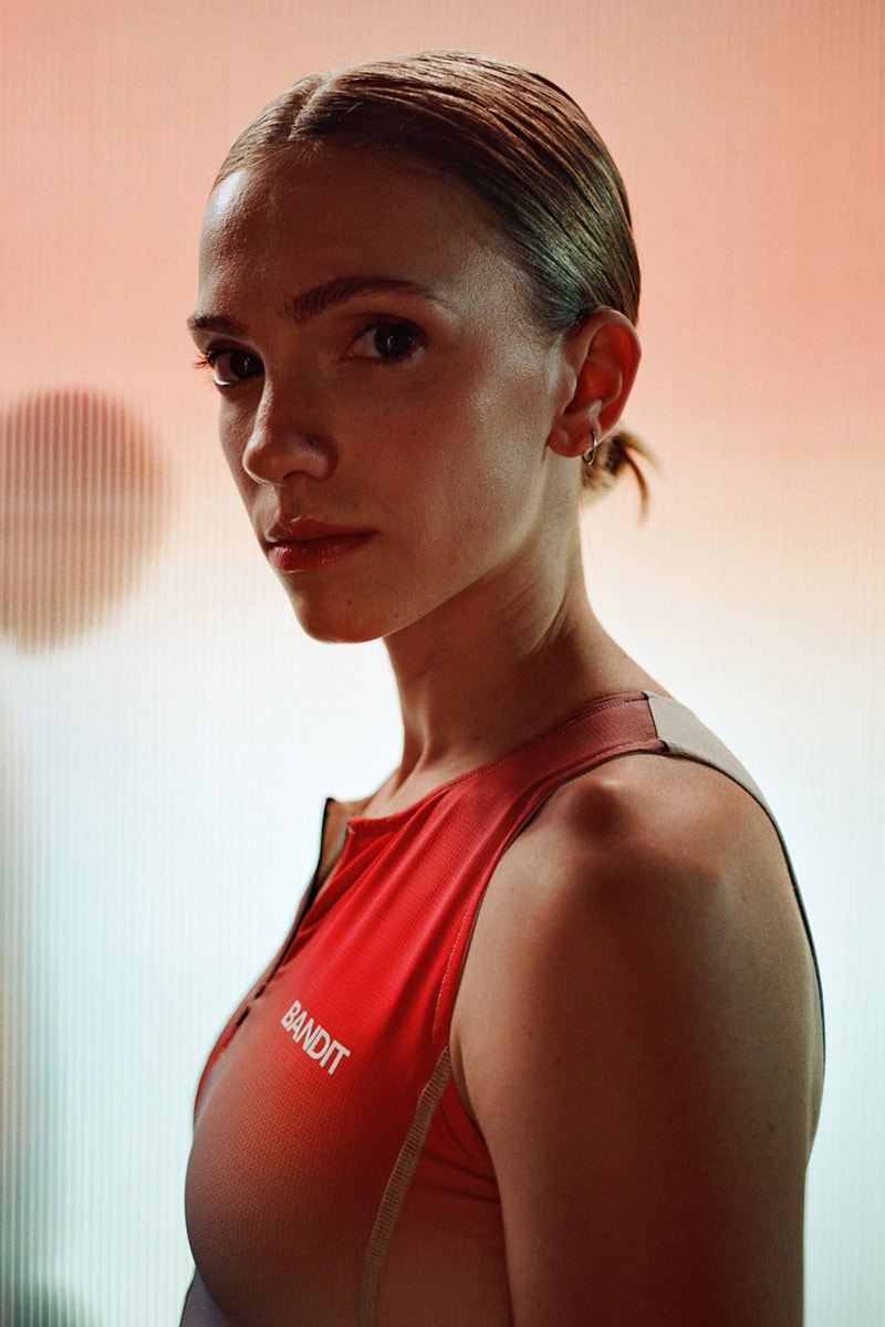 bandit running apparel sports brand spring 2024 collection launch details lookbook view shorts windbreaker rain jacket womens crop performance