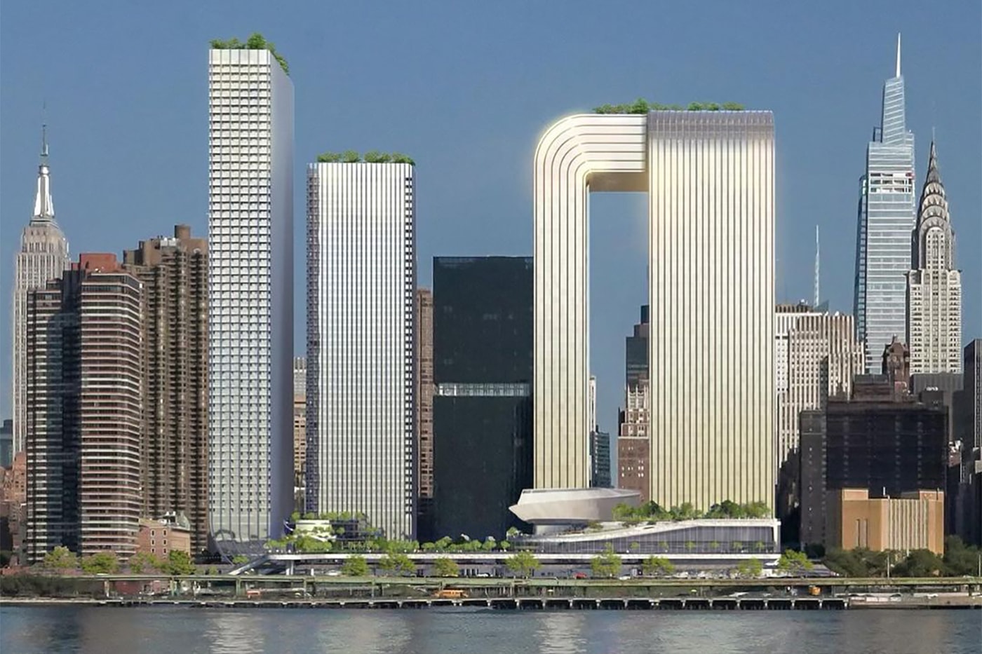 Bjarke Ingels Reveals Designs for Manhattan Waterfront Towers Freedom Plaza