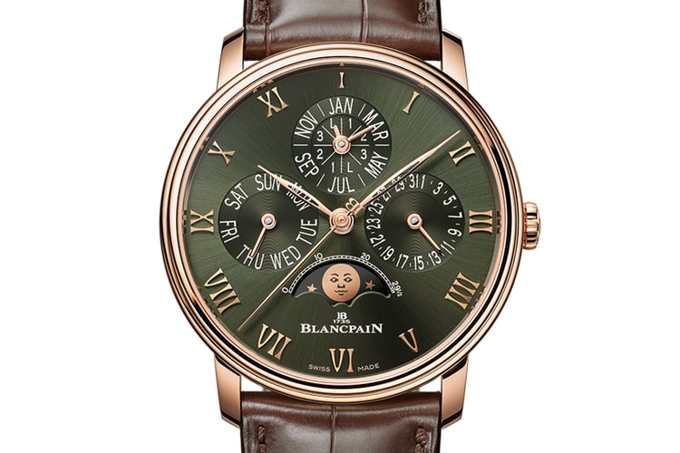 Blancpain Delivers a Villeret Quantième Perpétuel Timpiece With a Calming Green Dial