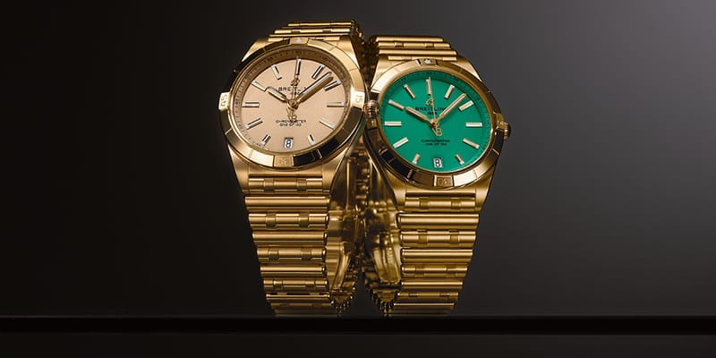 Chronomat Automatic 36 Victoria Beckham 18k yellow gold - Peppermint  K103801A1L1K1 | Breitling