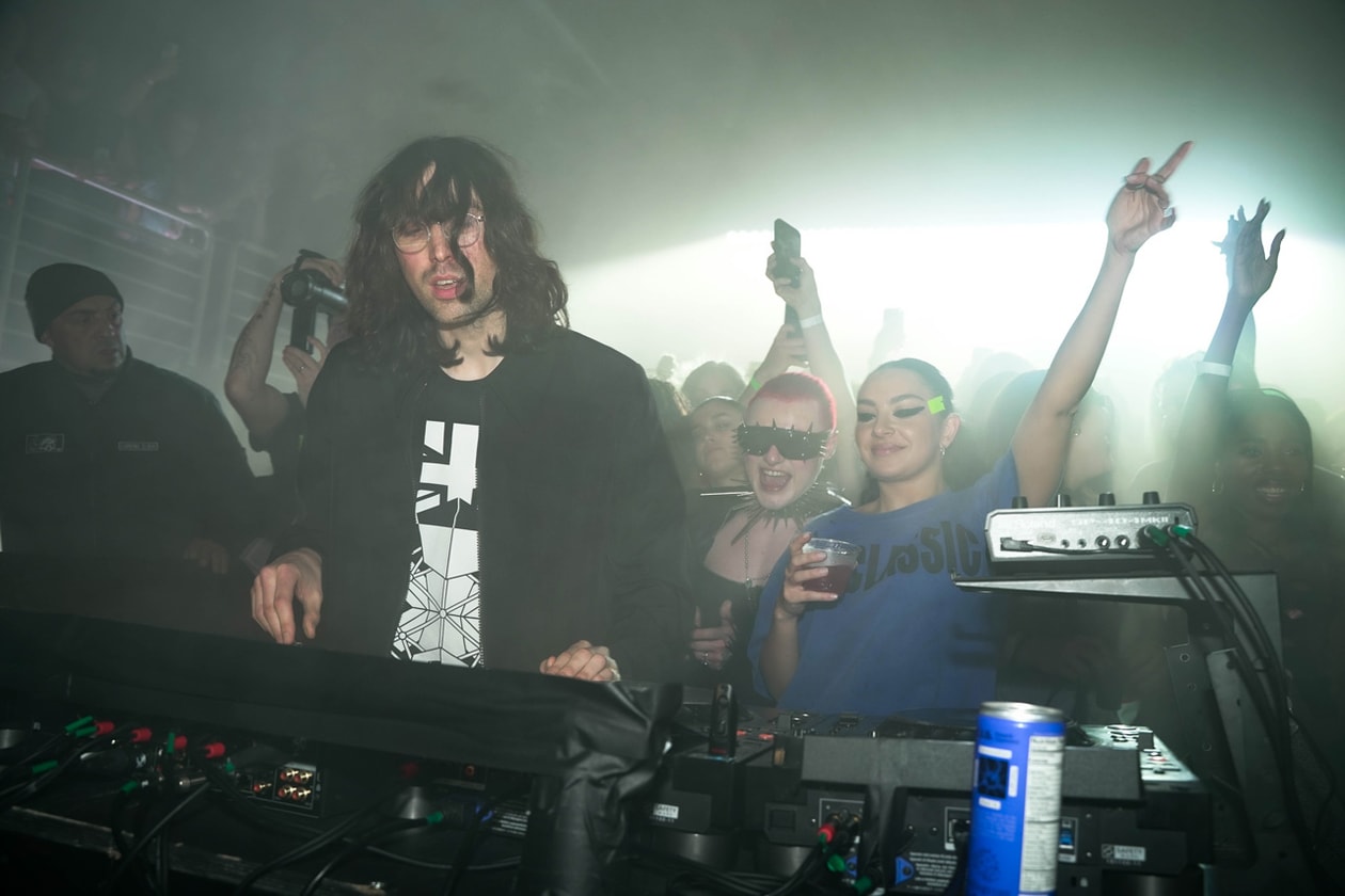 Charli XCX Boiler Room bushwick brooklyn warehouse recap music event julia fox addison rae a g cook george daniel the 1975 dj photos