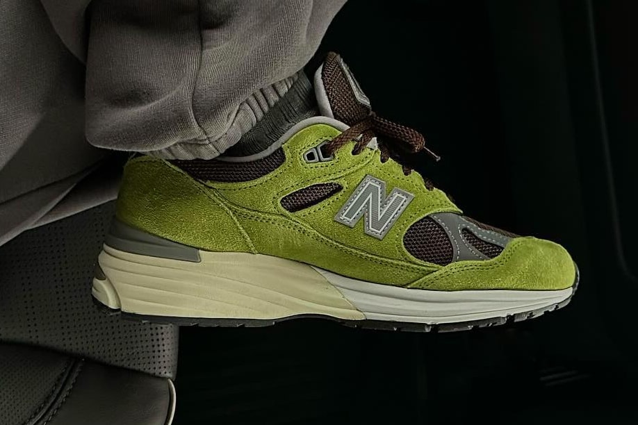 danielle cathari new balance 991v2 matcha green brown sneaker collaboration official release date info photos price store list buying guide