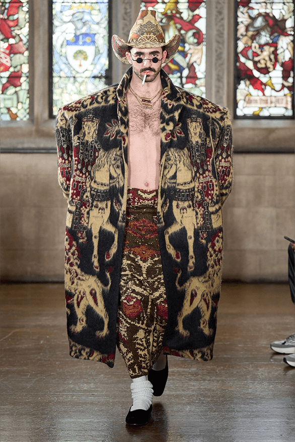 Edward Crutchley Fall Winter 2024 London Fashion Week menswear womenswear runway show