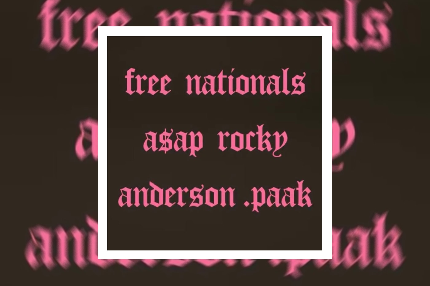 Free Nationals AsAP Rocky Anderson .Paak GANGsTA Single Stream