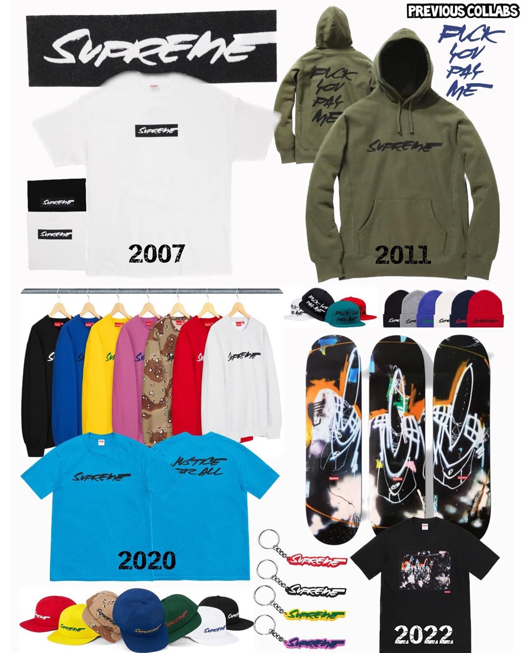 futura 2000 artist supreme new york collection rumor ss24 spring summer box logo t shirt official release date info photos price store list buying guide