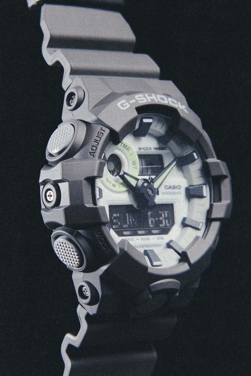 G-SHOCK Hidden Glow Watch Collection DW-6900HD-8 GA-700HD-8A GA-2100HD-8A Glow-in-the-Dark Accent Green Neon 
