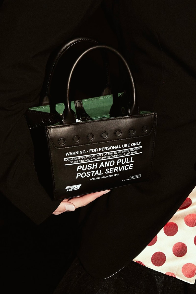 giancarlo cipri product design gee mail courier bag leather tote over the body shoulder usps flat mail tray inspiration launch website
