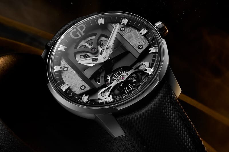 Girard-Perregaux’s Latest Bridges Model Is Fitted With Meteorite Fragments