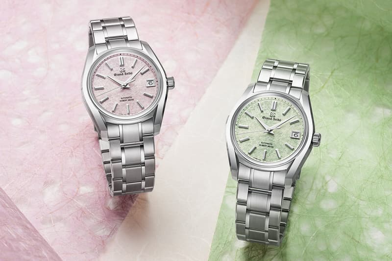 Grand Seiko SBGH341 "Sakura-Kakushi" SBGH343 "Sakura-Wakaba" Hi-Beat 3600 Release Info 