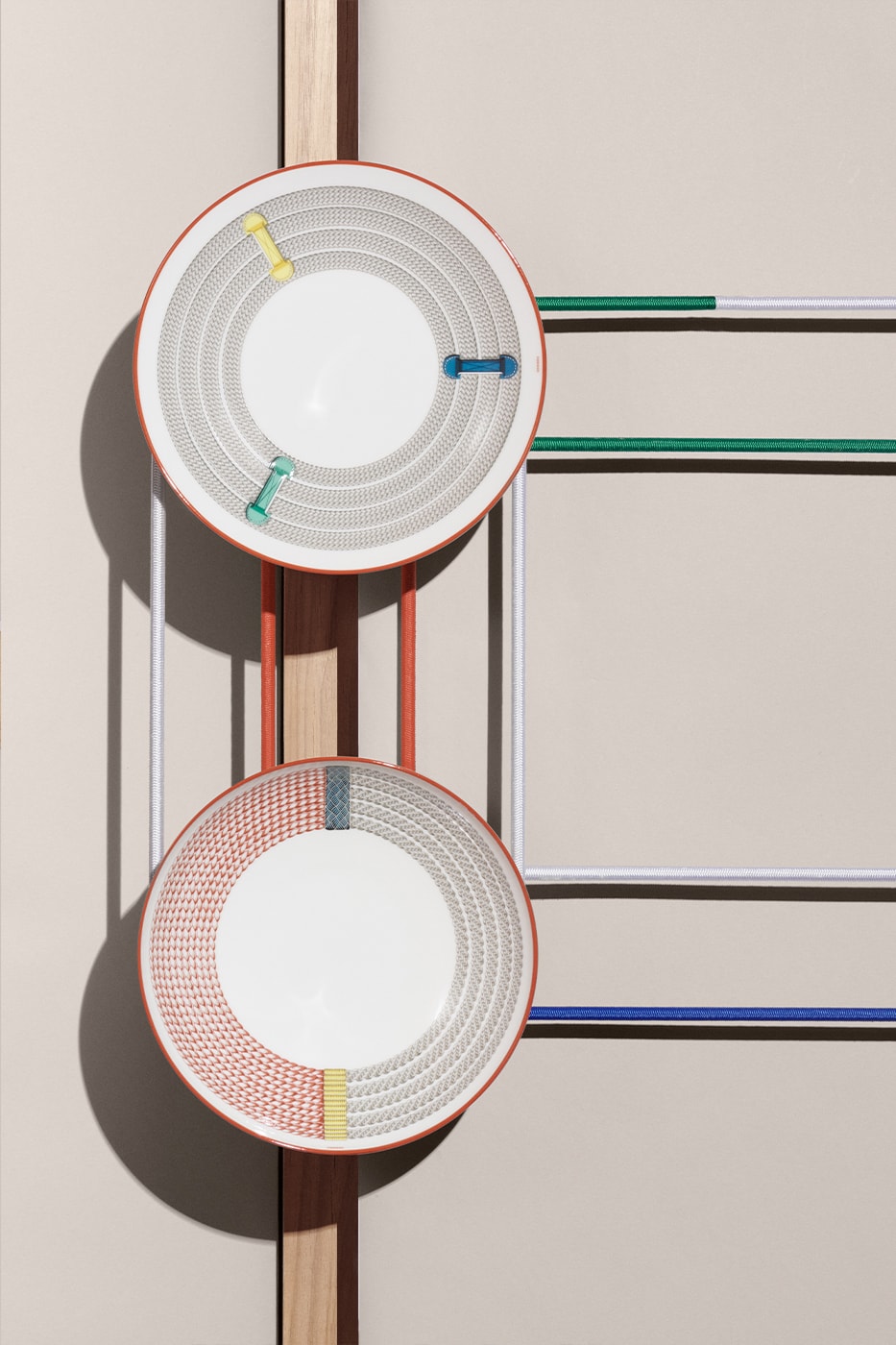 Elevate Your Home With the New Hermès Tressages Équestres Tableware Collection dinner ware mugs bowls serving plates kitchenware dining upscale luxury luxe affluent opulence wealthy rich birkin kelly