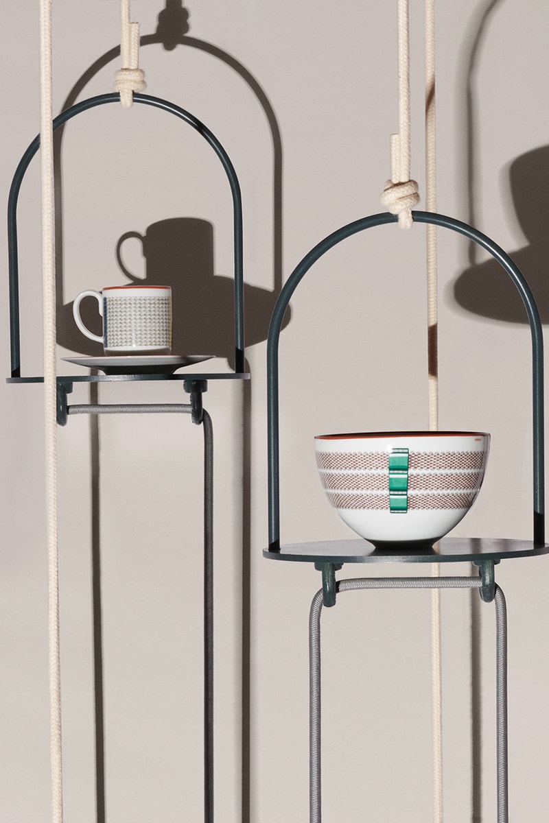 Elevate Your Home With the New Hermès Tressages Équestres Tableware Collection dinner ware mugs bowls serving plates kitchenware dining upscale luxury luxe affluent opulence wealthy rich birkin kelly