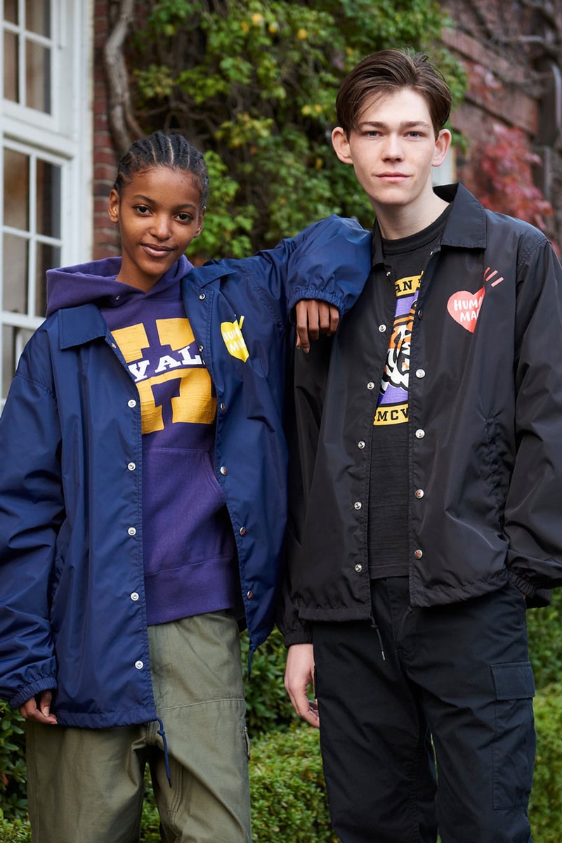 HUMAN MADE Expands Season 27's SS24 Range With Collegiate-Inspired Classics nigo futuristic gears for teenagers dry alls hoodie outerwear crewneck tee tshirt graphic socks accessories drop release price japan online