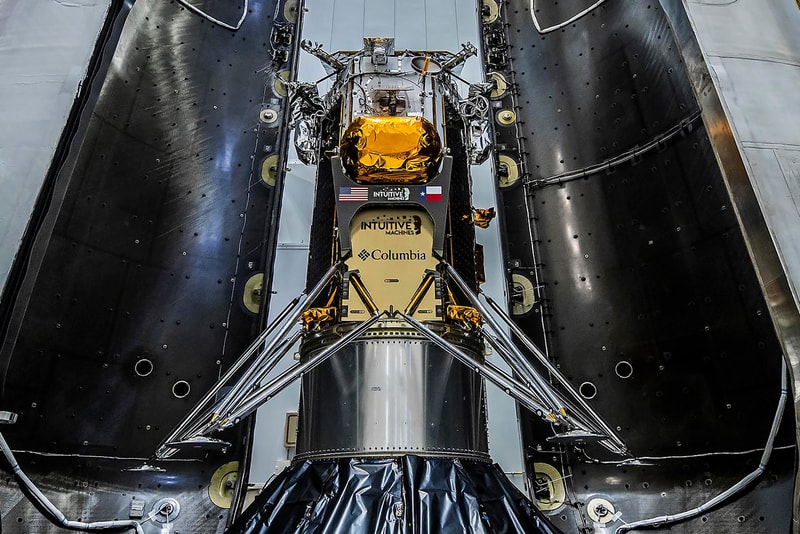intuitive machines im mission lunar landing commercial space falcon spacex rocket launch take off details astrobotic
