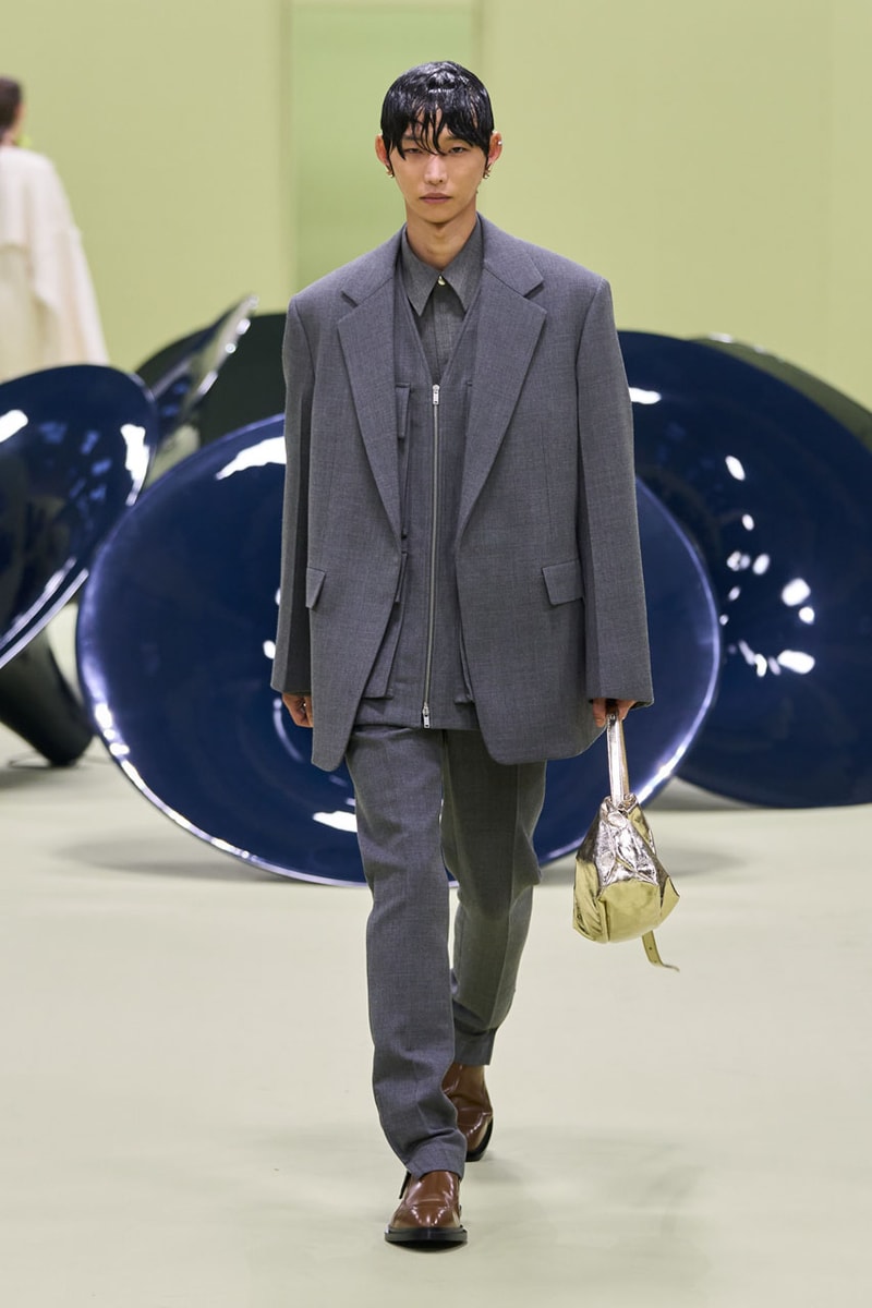 Jil Sander FW24 Looks at Life in Color and Comfort fw24 collection milan fashion week italy runway fall winter 2024 ready to wear luke lucy meiers green mk.gee