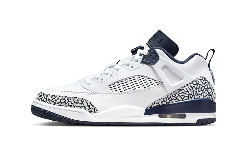 Official Look at the Jordan Spizike Low "Obsidian" White/Obsidian-Pure Platinum air jordan brand nike swoosh jumpman