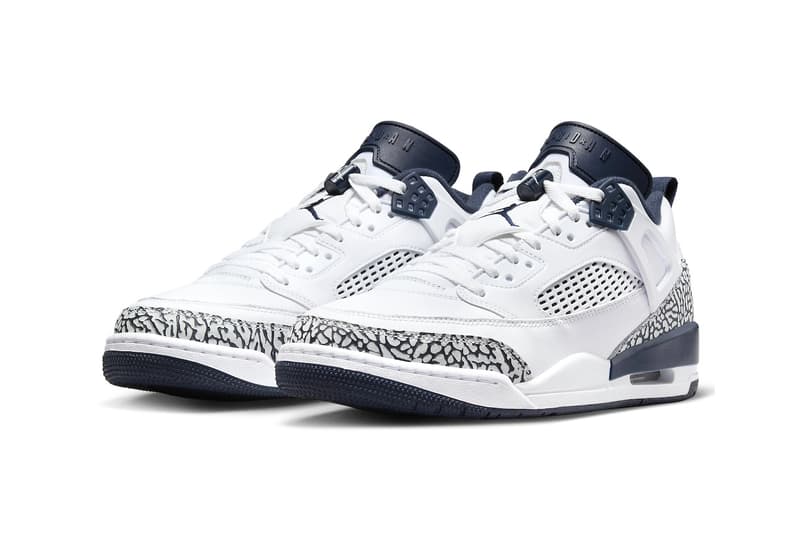 Official Look at the Jordan Spizike Low "Obsidian" White/Obsidian-Pure Platinum air jordan brand nike swoosh jumpman