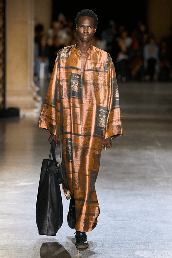 LABRUM Fall Winter 2024 London Fashion Week menswear womenswear runway show Foday Dumbuya Adidas collaboration