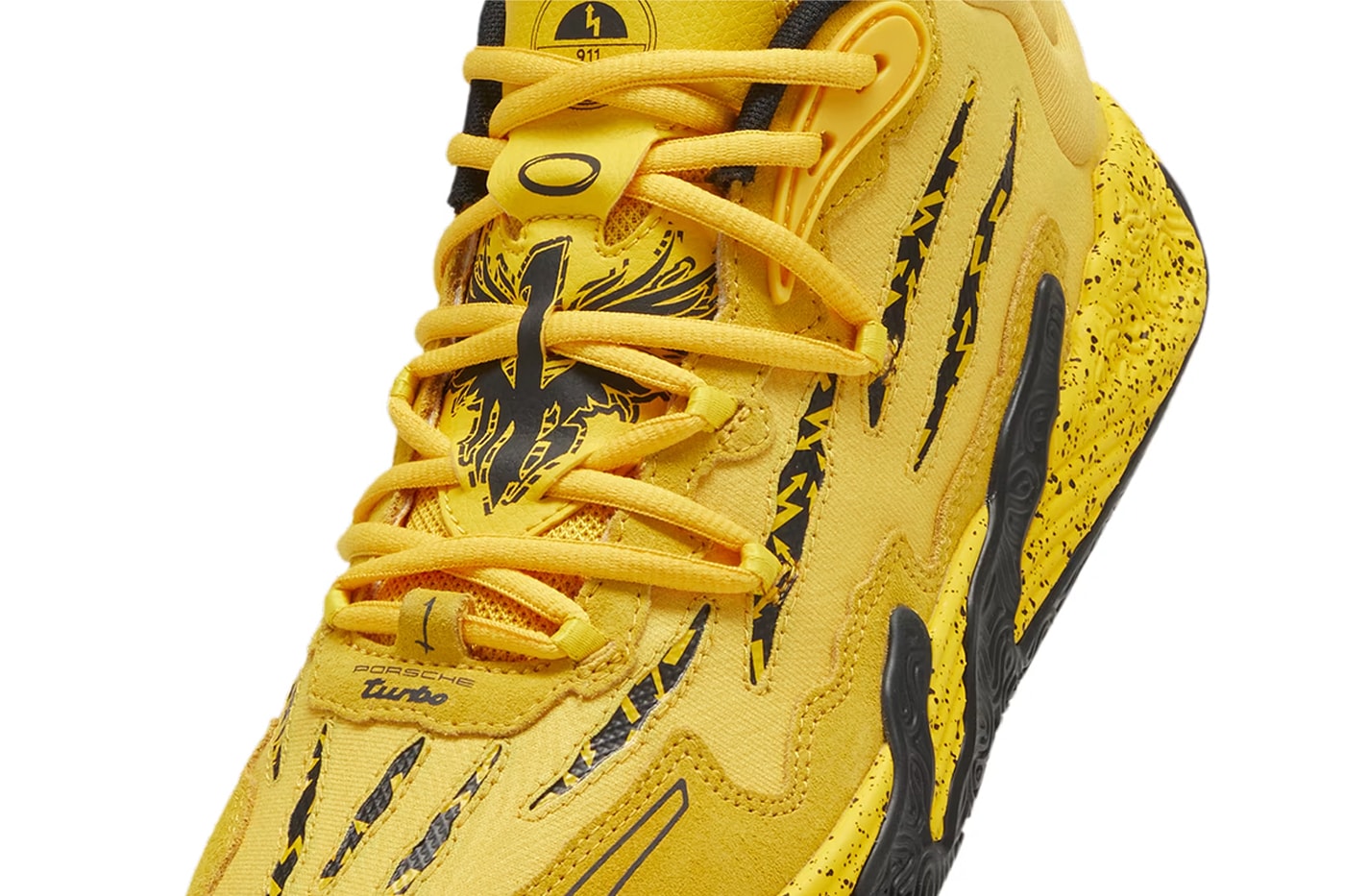 Official Look at the Porsche x PUMA MB.03 Sport Yellow/Sport Yellow-Black february release info lamelo ball
