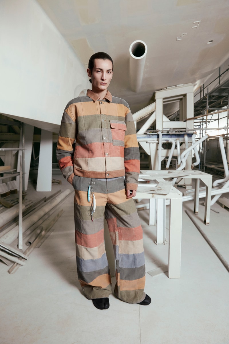 les benjamins spring summer 2024 sadun born collection sailing campaign kismet voyage east to west bunyamin aydin dockyard mesh two piece bustier macrame corset embroidery