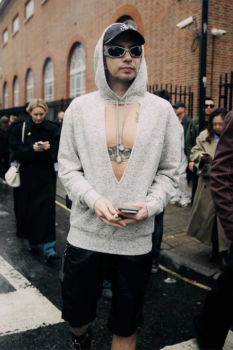 London Fashion Week FW24 Street Style burberry daniel lee peggy gou central cee jw anderson jonathan holzweilerchet lo runway dun hill uk mark fast fashion east natasha zinko central saint martin csm roksanda molly goddard erdem simone rocha richard quinn Ahluwalia