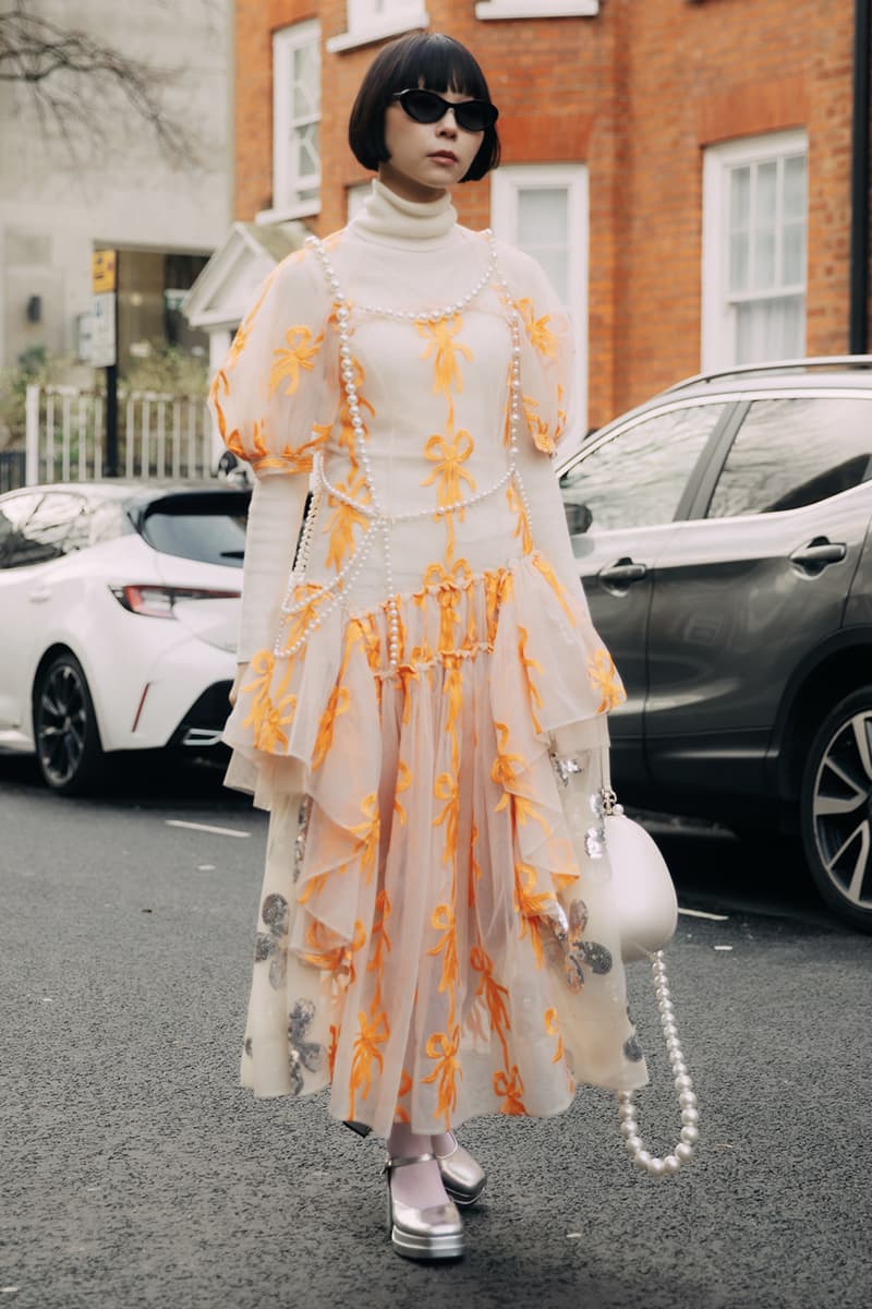 London Fashion Week FW24 Street Style burberry daniel lee peggy gou central cee jw anderson jonathan holzweilerchet lo runway dun hill uk mark fast fashion east natasha zinko central saint martin csm roksanda molly goddard erdem simone rocha richard quinn Ahluwalia