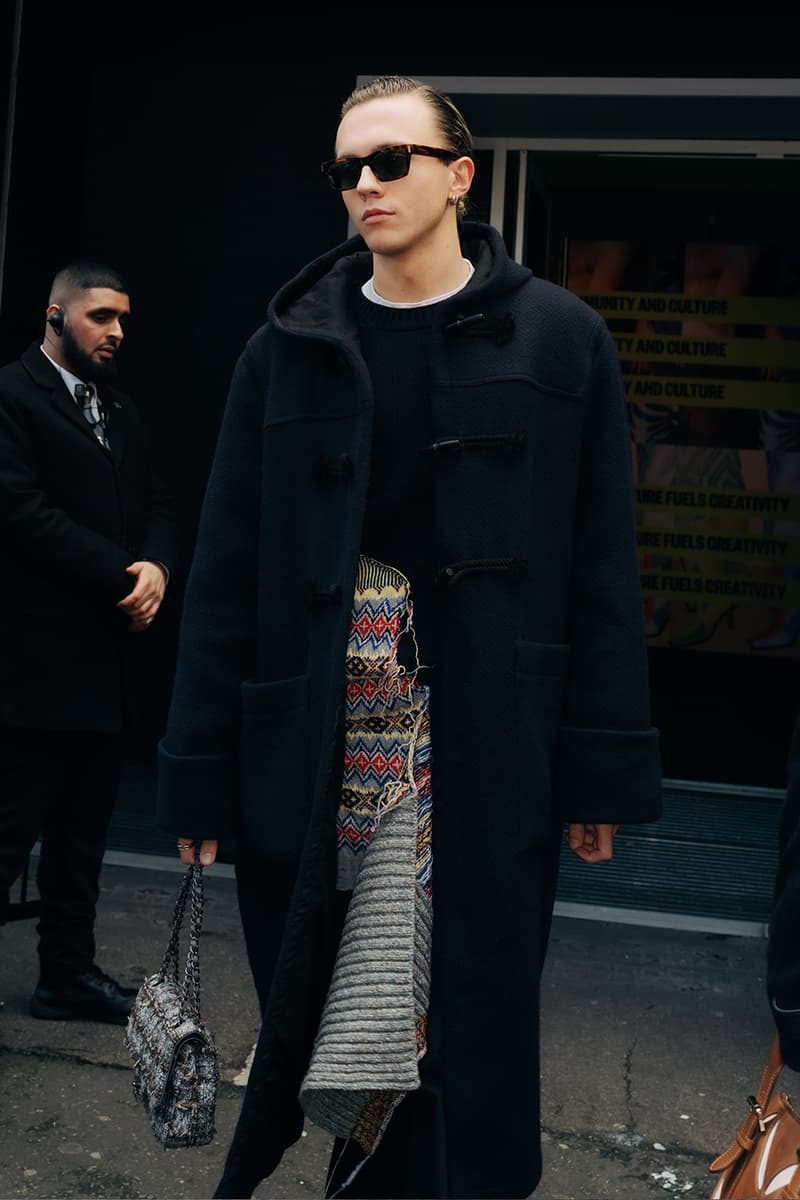 London Fashion Week FW24 Street Style burberry daniel lee peggy gou central cee jw anderson jonathan holzweilerchet lo runway dun hill uk mark fast fashion east natasha zinko central saint martin csm roksanda molly goddard erdem simone rocha richard quinn Ahluwalia