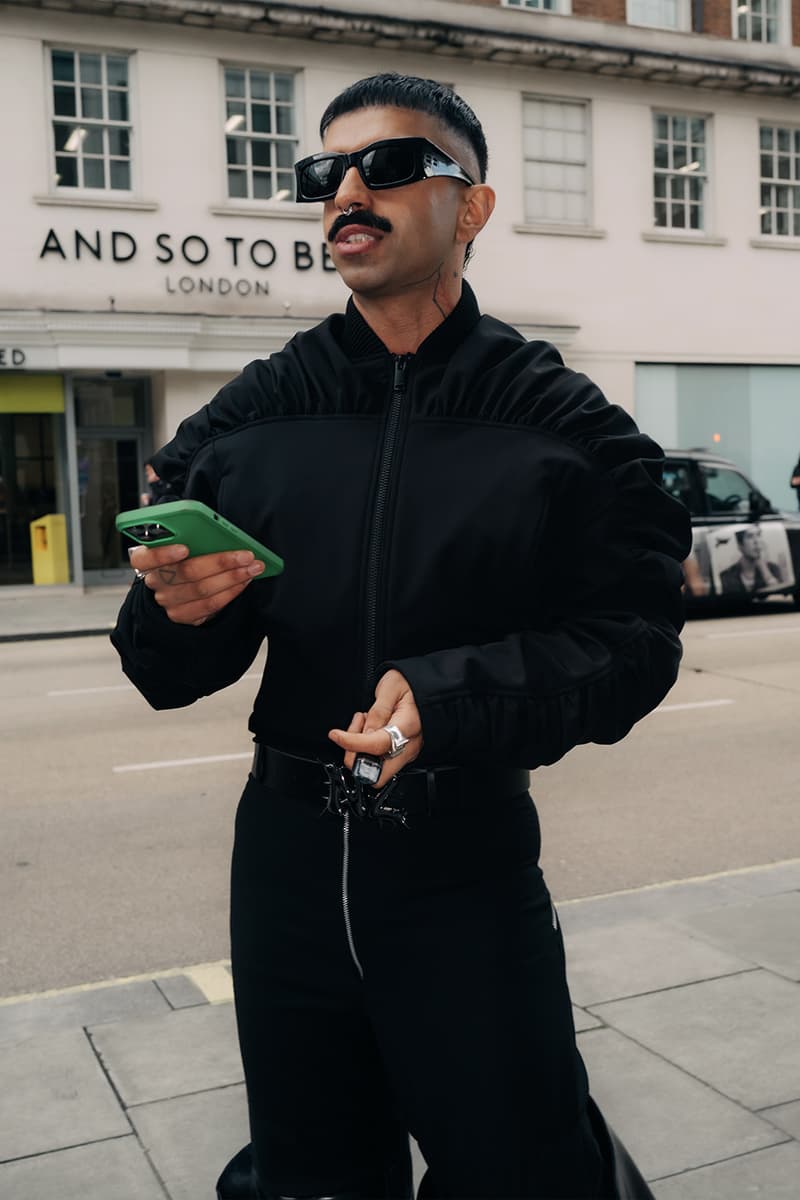 London Fashion Week FW24 Street Style burberry daniel lee peggy gou central cee jw anderson jonathan holzweilerchet lo runway dun hill uk mark fast fashion east natasha zinko central saint martin csm roksanda molly goddard erdem simone rocha richard quinn Ahluwalia