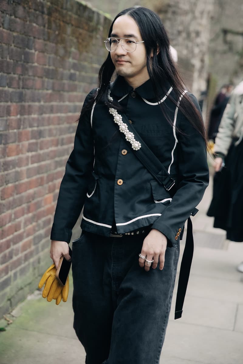 London Fashion Week FW24 Street Style burberry daniel lee peggy gou central cee jw anderson jonathan holzweilerchet lo runway dun hill uk mark fast fashion east natasha zinko central saint martin csm roksanda molly goddard erdem simone rocha richard quinn Ahluwalia