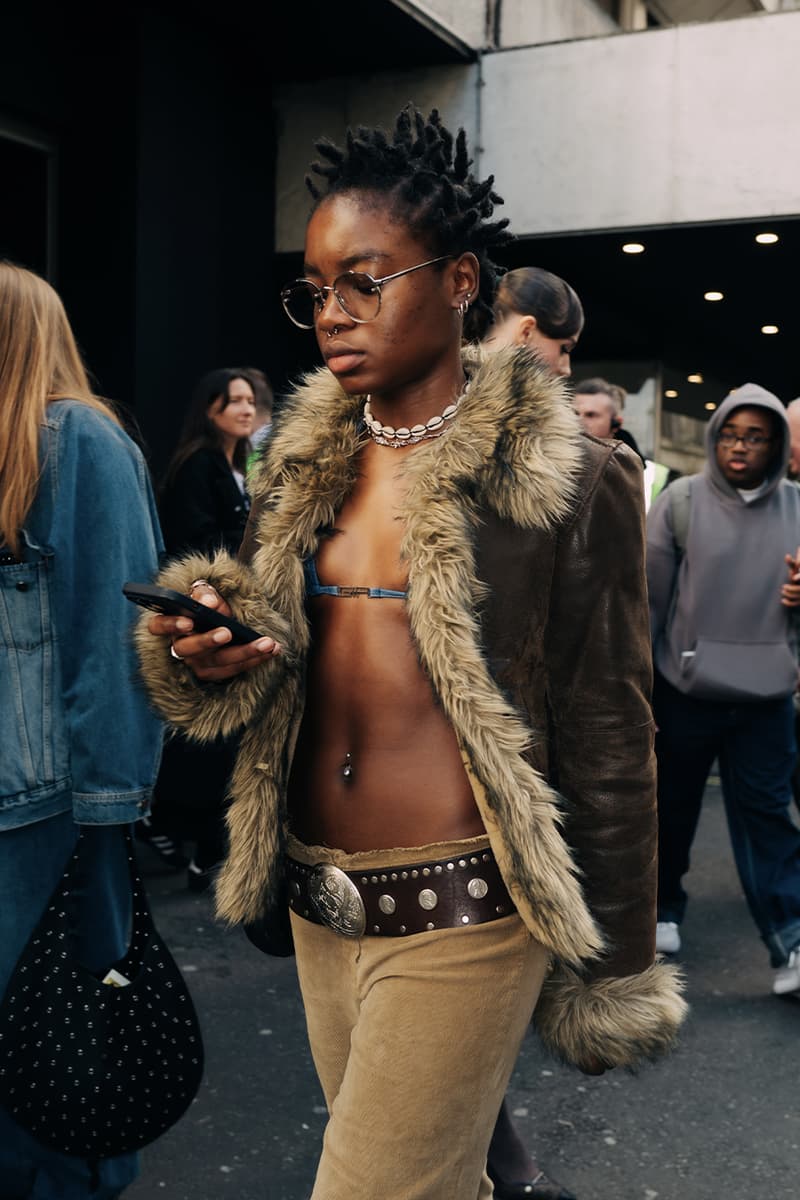 London Fashion Week FW24 Street Style burberry daniel lee peggy gou central cee jw anderson jonathan holzweilerchet lo runway dun hill uk mark fast fashion east natasha zinko central saint martin csm roksanda molly goddard erdem simone rocha richard quinn Ahluwalia