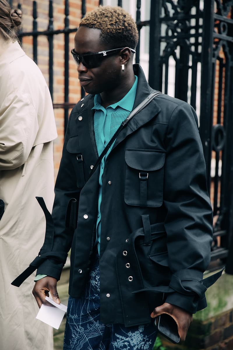 London Fashion Week FW24 Street Style burberry daniel lee peggy gou central cee jw anderson jonathan holzweilerchet lo runway dun hill uk mark fast fashion east natasha zinko central saint martin csm roksanda molly goddard erdem simone rocha richard quinn Ahluwalia