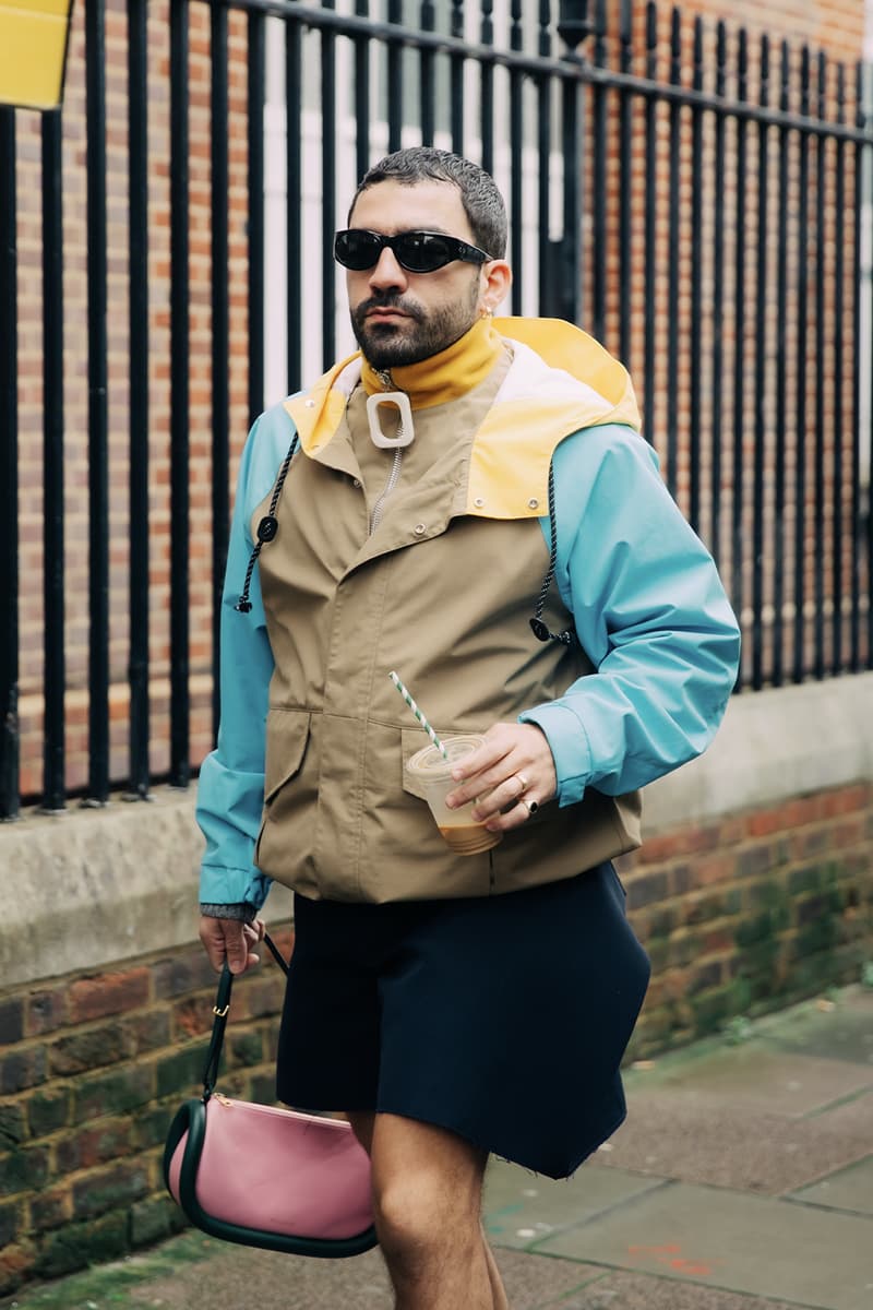 London Fashion Week FW24 Street Style burberry daniel lee peggy gou central cee jw anderson jonathan holzweilerchet lo runway dun hill uk mark fast fashion east natasha zinko central saint martin csm roksanda molly goddard erdem simone rocha richard quinn Ahluwalia