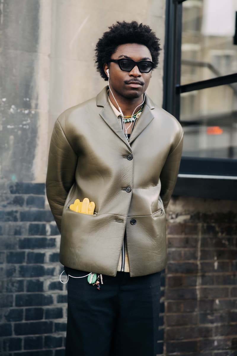 London Fashion Week FW24 Street Style burberry daniel lee peggy gou central cee jw anderson jonathan holzweilerchet lo runway dun hill uk mark fast fashion east natasha zinko central saint martin csm roksanda molly goddard erdem simone rocha richard quinn Ahluwalia