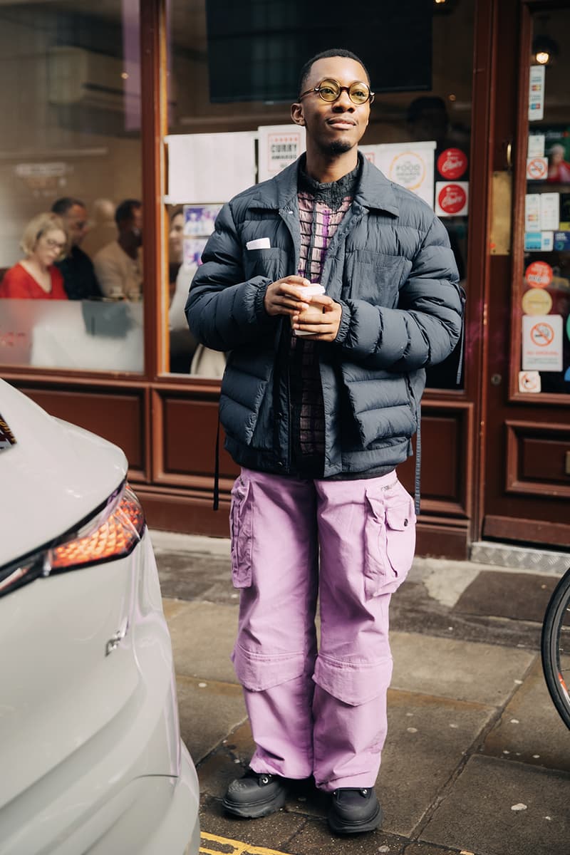 London Fashion Week FW24 Street Style burberry daniel lee peggy gou central cee jw anderson jonathan holzweilerchet lo runway dun hill uk mark fast fashion east natasha zinko central saint martin csm roksanda molly goddard erdem simone rocha richard quinn Ahluwalia