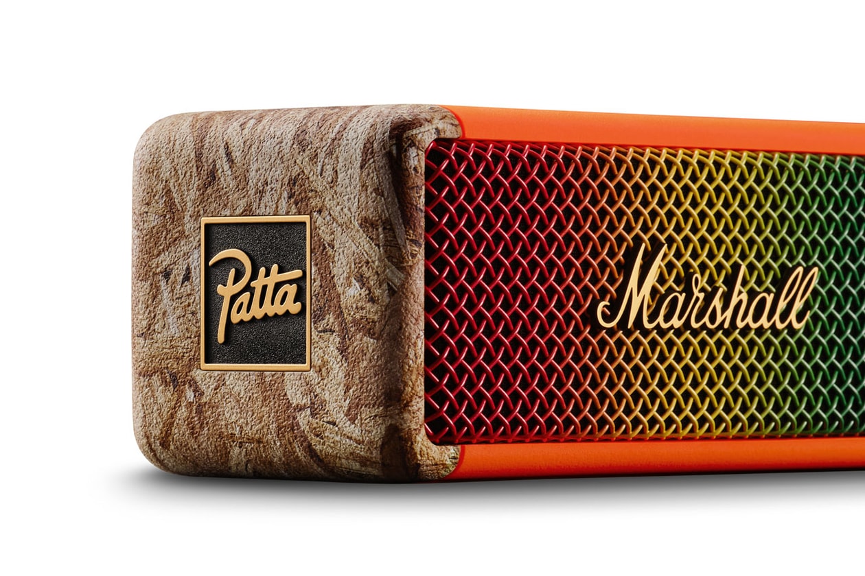 Marshall and Patta Link Up On Limited Edition Emberton II tech release price audio rock n roll usd website speaker collab portable caribbean sound system culture 
