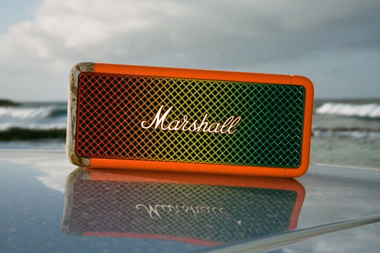 Marshall and Patta Link Up On Limited Edition Emberton II tech release price audio rock n roll usd website speaker collab portable caribbean sound system culture 