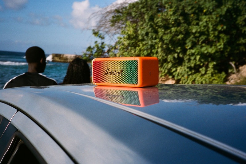 Marshall and Patta Link Up On Limited Edition Emberton II tech release price audio rock n roll usd website speaker collab portable caribbean sound system culture 