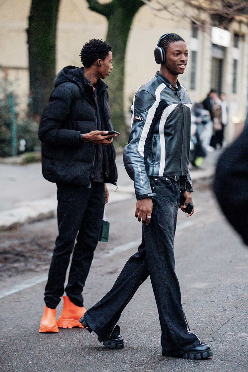 Milan Fashion Week FW24 Street Style prada versace bally bottega veneta avavav bally