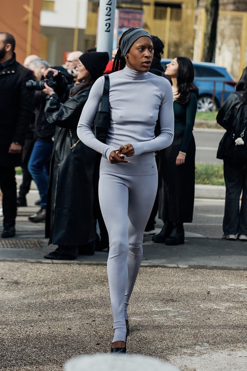 Milan Fashion Week FW24 Street Style prada versace bally bottega veneta avavav bally