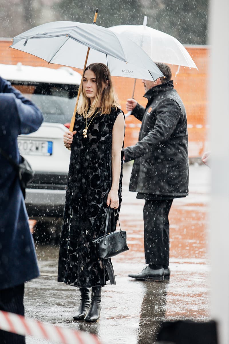 Milan Fashion Week FW24 Street Style prada versace bally bottega veneta avavav bally