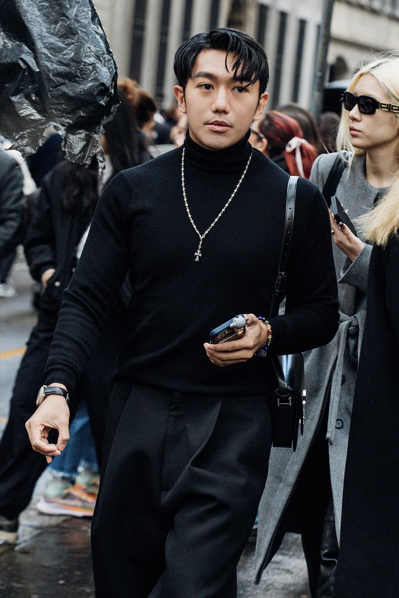 Milan Fashion Week FW24 Street Style prada versace bally bottega veneta avavav bally