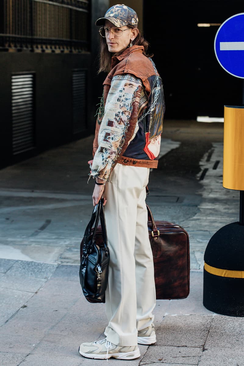 Milan Fashion Week FW24 Street Style prada versace bally bottega veneta avavav bally
