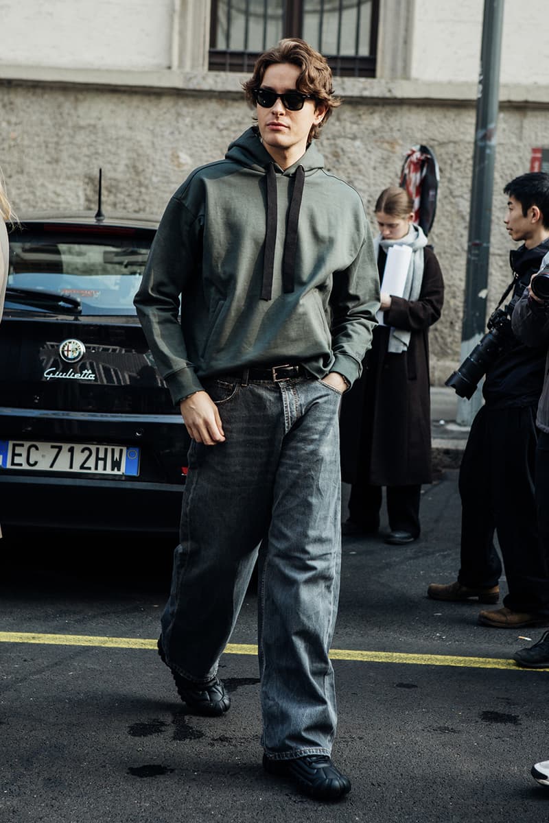 Milan Fashion Week FW24 Street Style prada versace bally bottega veneta avavav bally