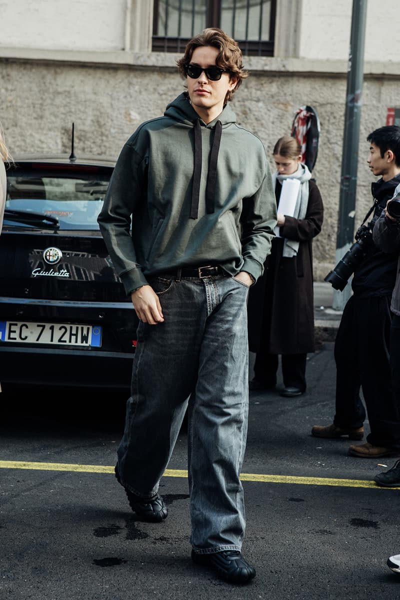 Milan Fashion Week FW24 Street Style prada versace bally bottega veneta avavav bally