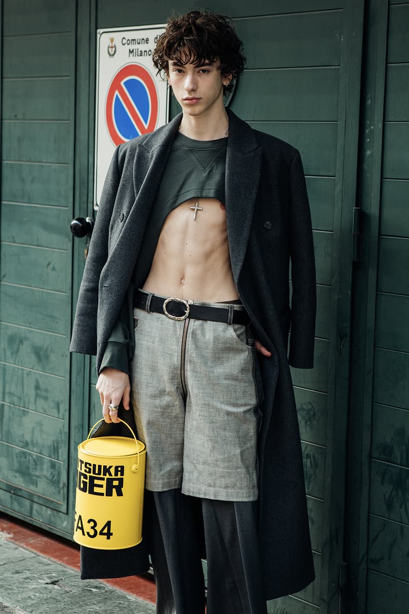 Milan Fashion Week FW24 Street Style prada versace bally bottega veneta avavav bally