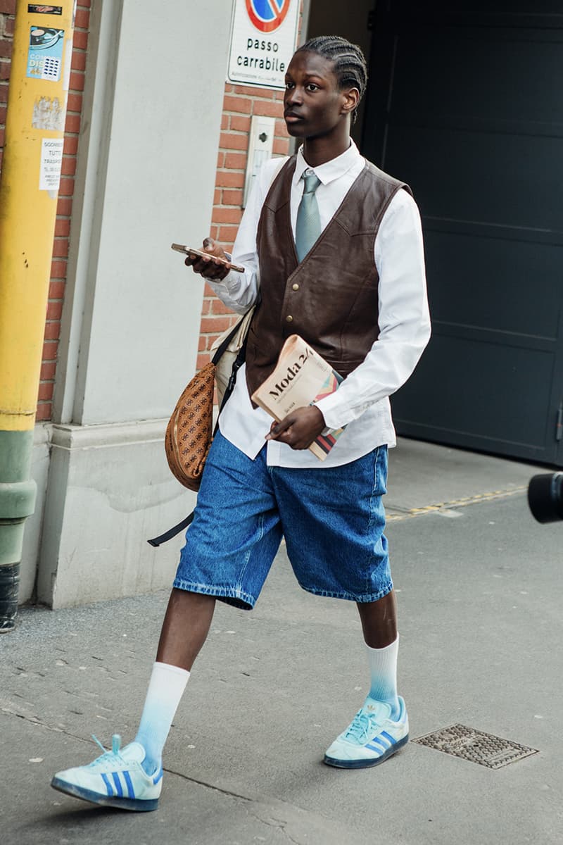Milan Fashion Week FW24 Street Style prada versace bally bottega veneta avavav bally