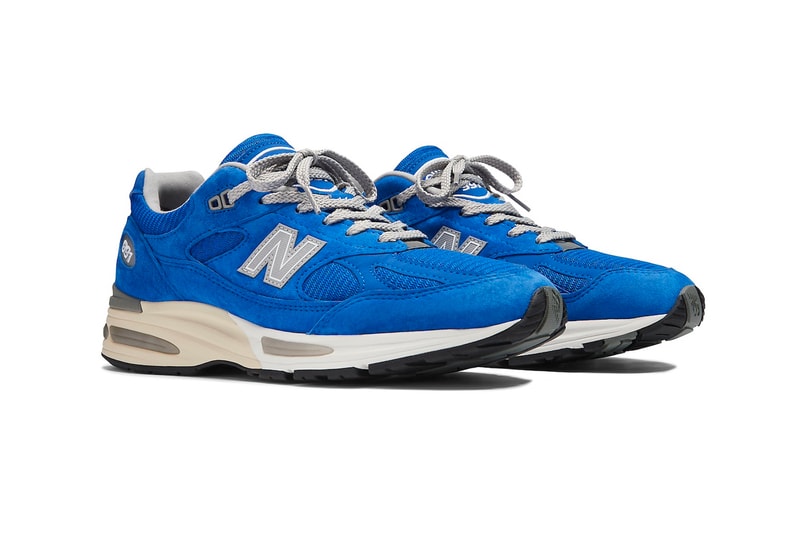 Official Look at the New Balance 991v2 Made in UK "Blue" Silver Blue/Turbulence-Quiet Grey U991BL2
