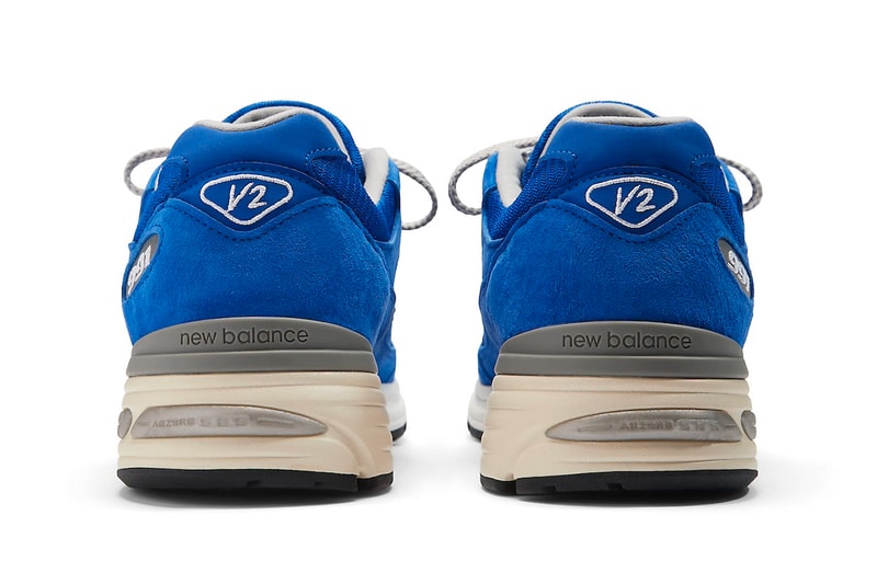 Official Look at the New Balance 991v2 Made in UK "Blue" Silver Blue/Turbulence-Quiet Grey U991BL2