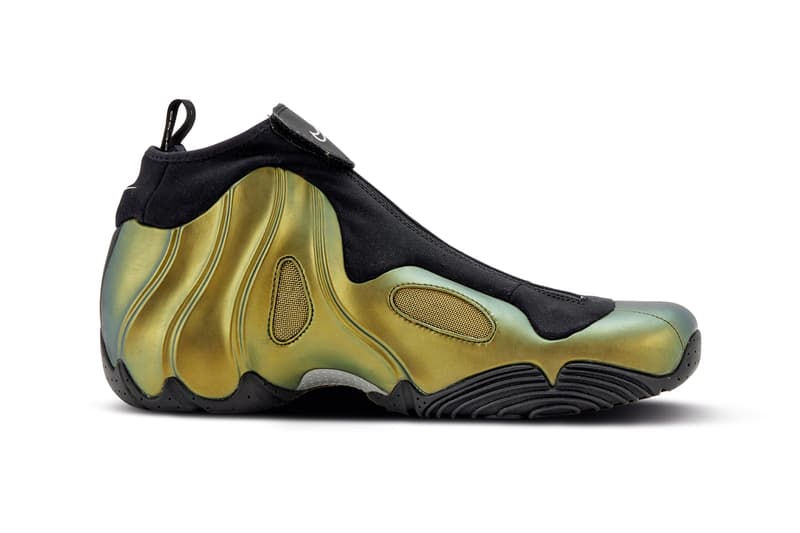 Nike Air Flightposite "Metallic Gold" Is Returning for Later This Year holiday 2024 christmas december november releases info Black-Metallic Silver-White-Black swoosh