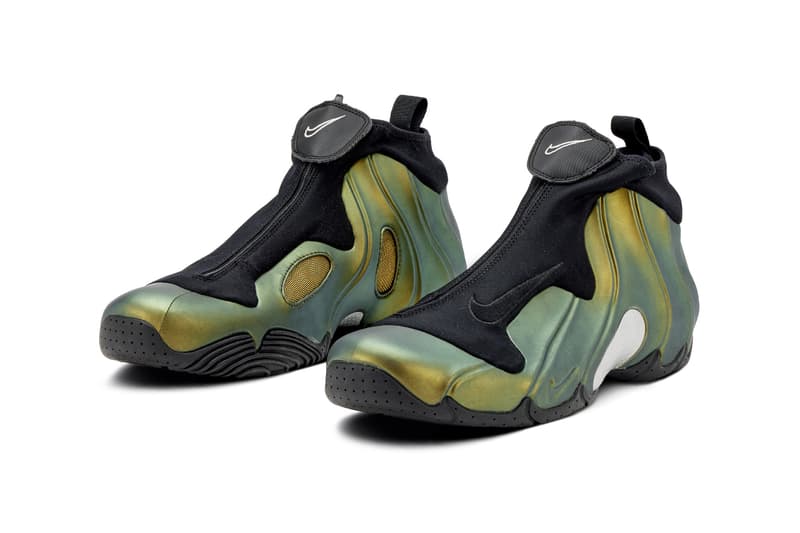 Nike Air Flightposite "Metallic Gold" Is Returning for Later This Year holiday 2024 christmas december november releases info Black-Metallic Silver-White-Black swoosh